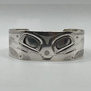 Sterling Silver Cuff Bracelet Haida Art